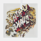 EARTHQUAKE Glasdekoration Ornament Aus Glas (Rückseite)