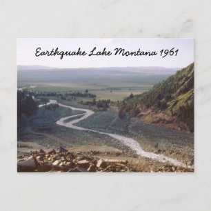 Earthquake Lake Slide Montana 1961 Postkarte