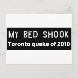 EARTHQUAKE Toronto Postkarte