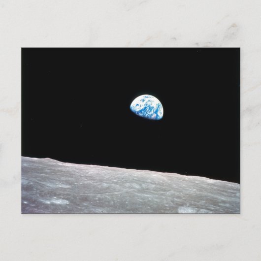 Earthrise Feiertagspostkarte (Vorderseite)