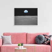 Earthrise-Foto Leinwanddruck (Insitu (Wohnzimmer))