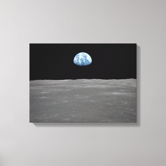 Earthrise-Foto Leinwanddruck (Vorderseite)