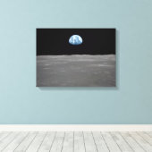 Earthrise-Foto Leinwanddruck (Insitu (Holzboden))