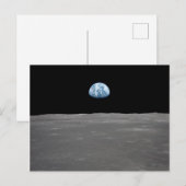 Earthrise-Foto Postkarte (Vorne/Hinten)