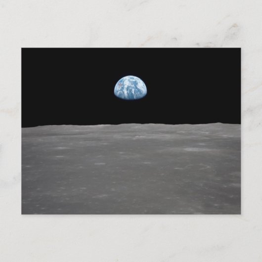 Earthrise-Foto Postkarte (Vorderseite)
