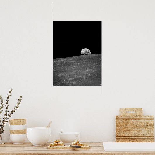Earthrise from Apollo 8 Moon Mission Poster (Küche)