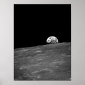 Earthrise from Apollo 8 Moon Mission Poster (Vorne)