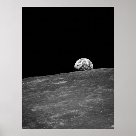 Earthrise from Apollo 8 Moon Mission Poster (Vorne)