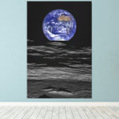 Earthrise Leinwanddruck (Insitu (Holzboden))