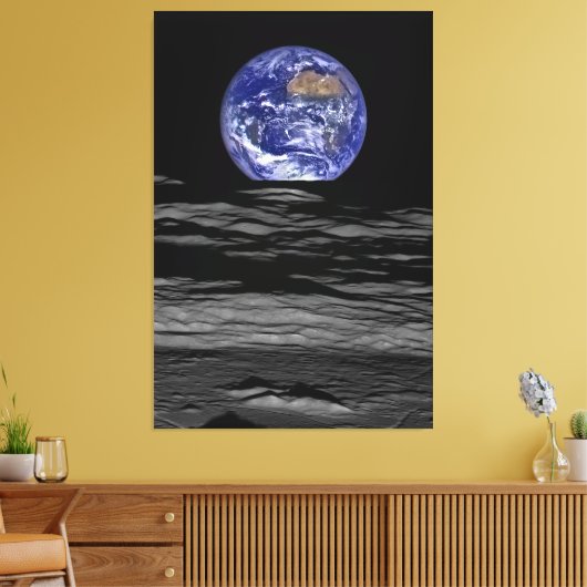 Earthrise Leinwanddruck (Insitu (Wohnzimmer))