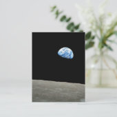 Earthrise Postkarte (Stehend Vorderseite)