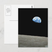 Earthrise Postkarte (Vorne/Hinten)