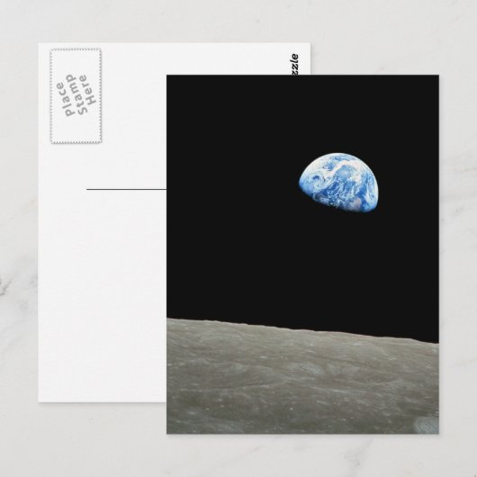 Earthrise Postkarte (Vorne/Hinten)