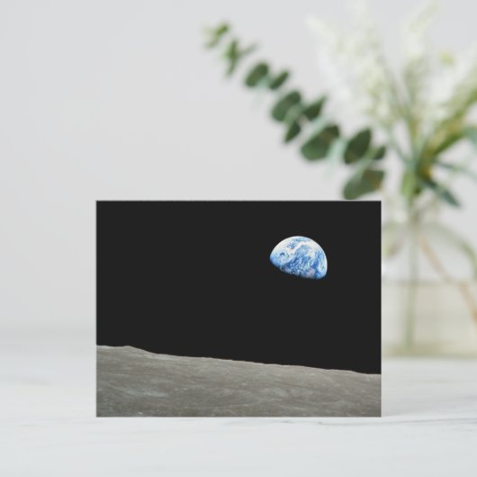 Earthrise Postkarte (Stehend Vorderseite)