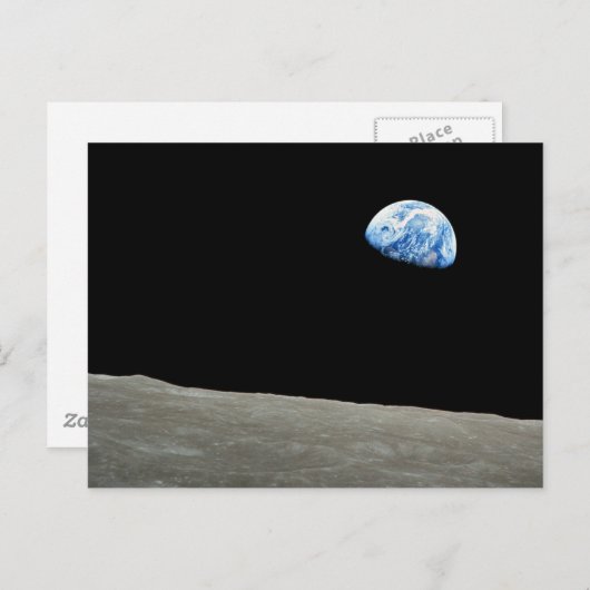 Earthrise Postkarte (Vorne/Hinten)
