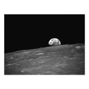 Earthrise vom Mond-Auftrag Apollo 8 Fotodruck