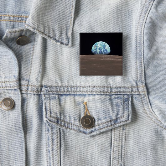 Earthrise vom Mond Button (Beispiel)