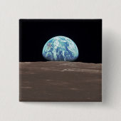 Earthrise vom Mond Button (Vorderseite)