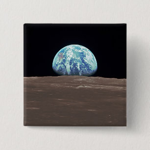 Earthrise vom Mond Button