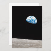 Earthrise William Anders Einladung (Vorne/Hinten)