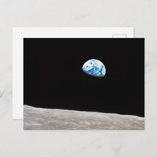 Earthrise William Anders Postkarte (Vorne/Hinten)