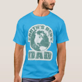 Earths Best Vater White and Blue T-Shirt (Vorderseite)