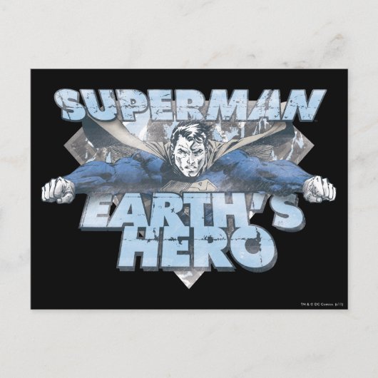 Earth's Held - Blau Postkarte (Vorderseite)