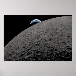 Earthset Orion Raumschiff Artemis Mondmission Poster