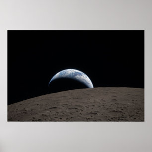 Earthset Orion-Raumschiff Artemis-Mondmission Poster