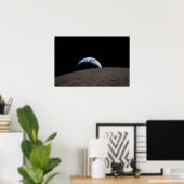 Earthset Orion Spacecraft Artemis Moon Mission Poster (Heimbüro)