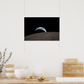 Earthset Orion Spacecraft Artemis Moon Mission Poster (Küche)
