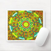 Earthtone ethnische Blick-Mandala Mousepad (Mit Mouse)