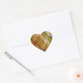Earthtone Faux Snakeskin Heart Stickers (Umschlag)