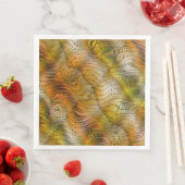 Earthtone Faux Snakeskin Paper Party Napkins Serviette (Beispiel)