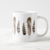 Earthtone Feathers II Jumbo-Tasse (Rechts)
