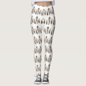 Earthtone Feathers II Leggings (Vorderseite)