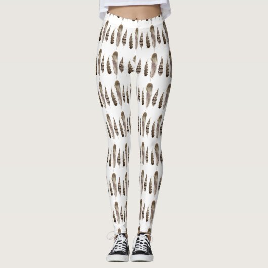Earthtone Feathers II Leggings (Vorderseite)