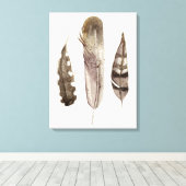 Earthtone Feathers II Leinwanddruck (Insitu (Holzboden))