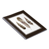 Earthtone Feathers II Notizblock (Rechte Seite)