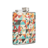 Earthtone geometrisches Muster Flachmann (Rechts)