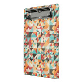 Earthtone geometrisches Muster Mini Klemmbrett (Gewinkelt2)