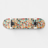 Earthtone geometrisches Muster Skateboard (Horizontal)
