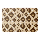 Earthtone Geometry Badematte (Vorderseite)