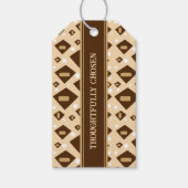 Earthtone Geometry Geschenkanhänger (Vorderseite)