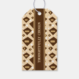 Earthtone Geometry Geschenkanhänger