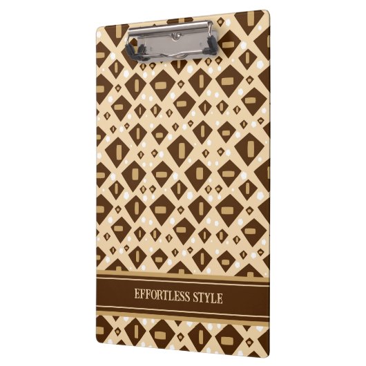 Earthtone Geometry Klemmbrett (Links)