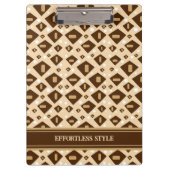 Earthtone Geometry Klemmbrett (Vorderseite)