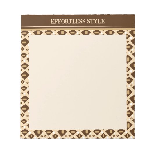 Earthtone Geometry Notizblock (Vorderseite)