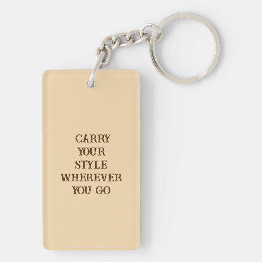 Earthtone Geometry Schlüsselanhänger (Rückseite)