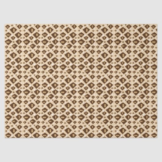 Earthtone Geometry Seidenpapier (Vorderseite)